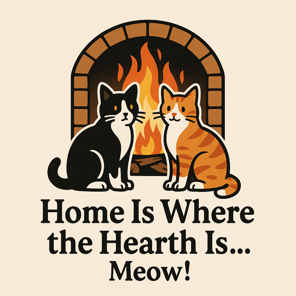 Home is where the hearth is... Meow!